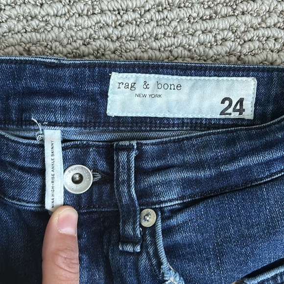 Rag & Bone Nina High Rise Ankle Skinny Jeans - Picture 2 of 6